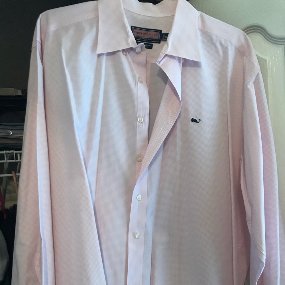 Men’s XL light pink vineyard vines long sleeve